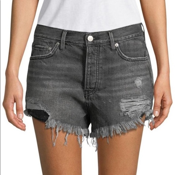 Free People Grey Denim Cutoffs - Picture 7 of 8